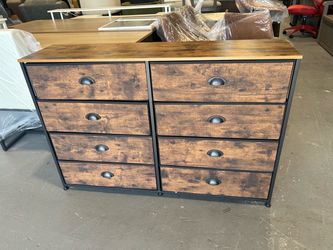 Dresser with 8 Fabric Drawers for Bedroom
