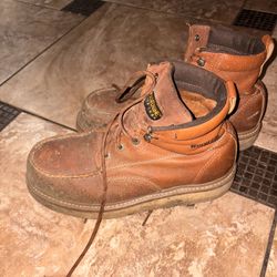 Wolverine Boots Steel Toe Size 10.5