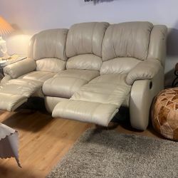 Lather Couch New 2 Years Old. 