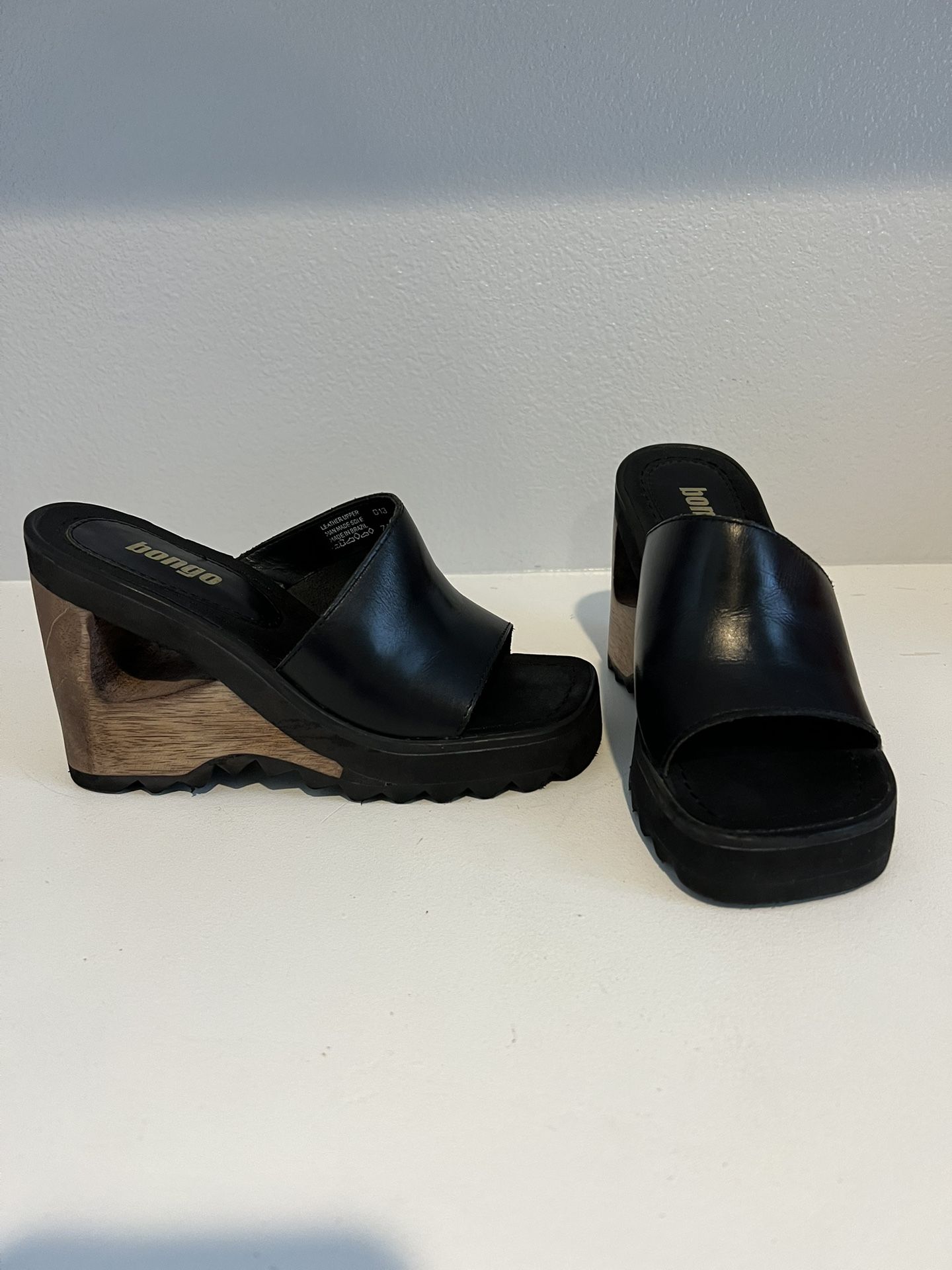 Vintage Bongo Chunky Wedge Shoe Sandal