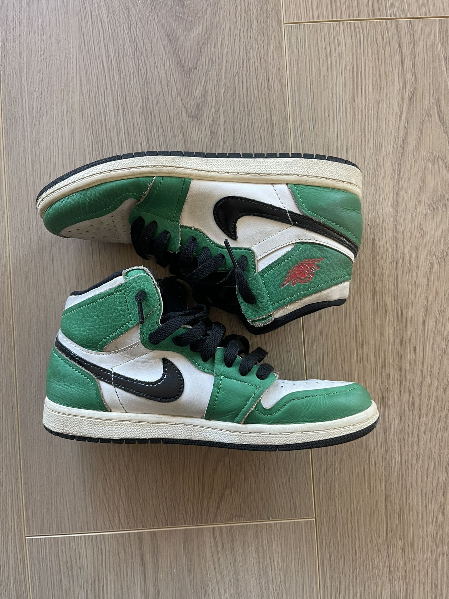 Kids Jordan 1 Retro High Lucky Green, Youth 3