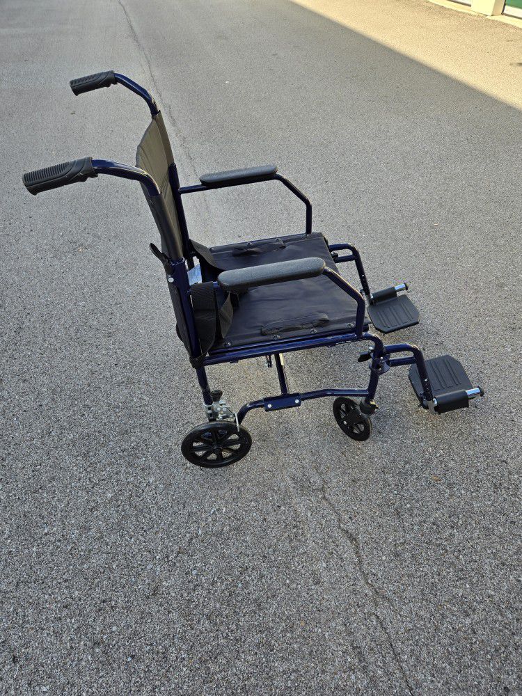 Ultra Light Transport Wheelchair. "CHECK OUT MY PAGE FOR MORE DEALS "