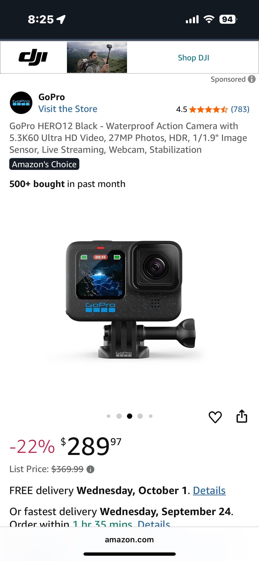 Go Pro Hero 12