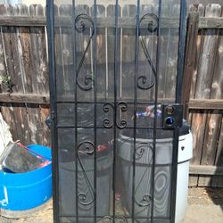 Blk Security Screen  Door  