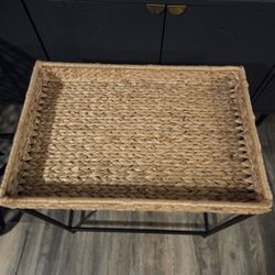 Wicker tray table