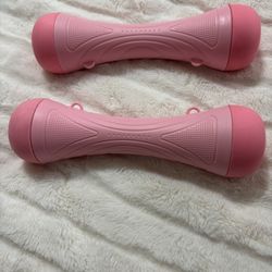Pink Adjustable Weight Dumbbell Set