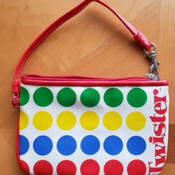 Twister-Collectable-2003 Mini Purse/Wristlet 6x4,Red&Dots,Licensed By Hasbro/New-Never Used,asking$40