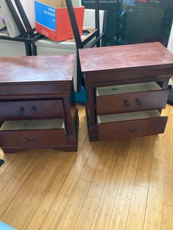 Two nightstands for $50 both