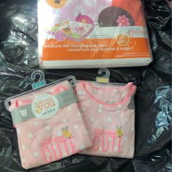 Changing Pad Cover And Carter Baby Clothes 