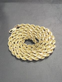 14K Solid Rope Chain