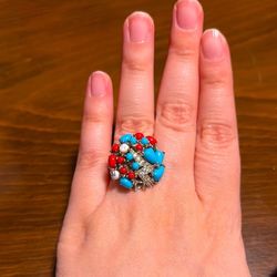 Sterling Silver 925 Stamped Statement Ring