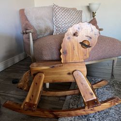 Antique Rocking Horse Vintage 