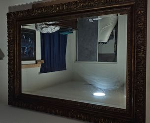 Huge beveled mirror