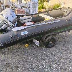 Bris (Zodiac) Inflatable Boat With Honda Motor 