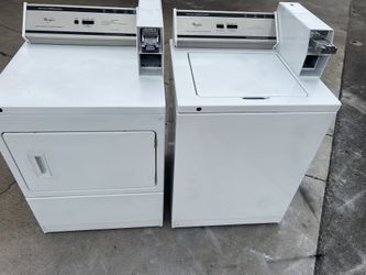 Whirlpool Coin Operated Washer And Gas Dryer 