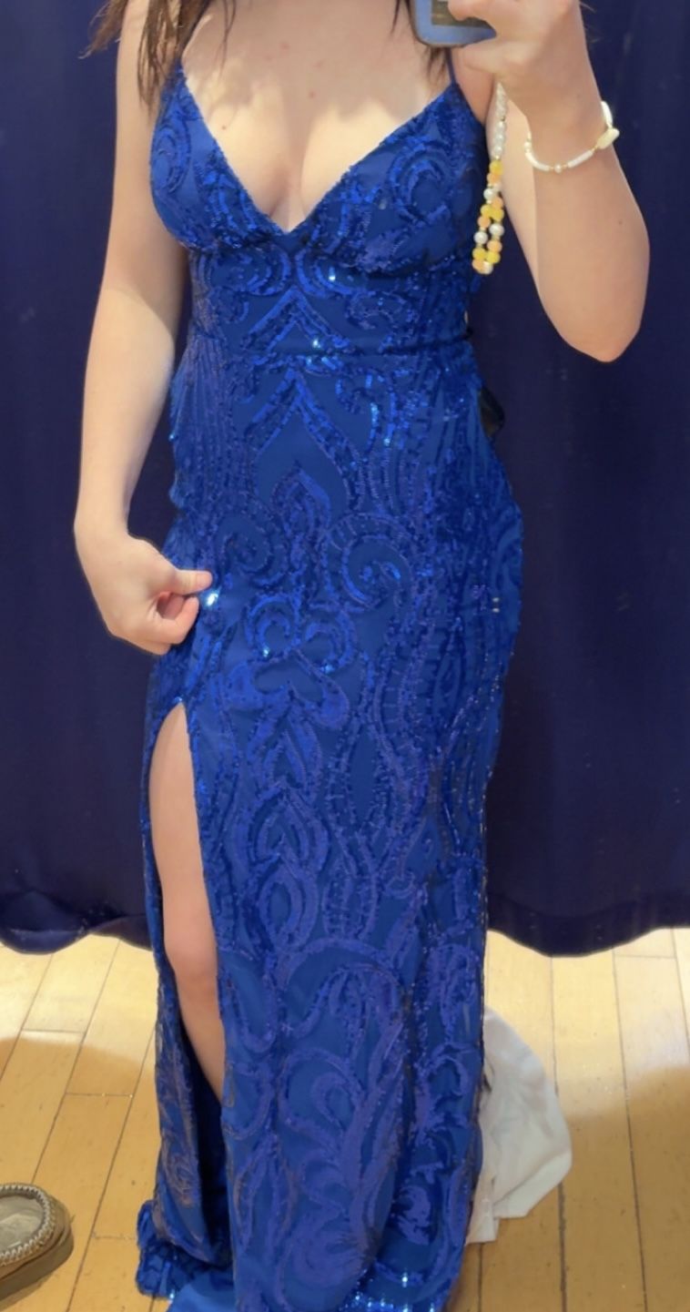 Sequin Blue Dress
