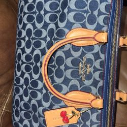 Coach Denim Large Satchel Sold Out Everywhere