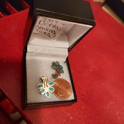 1930s OR 40's DISHTA TURQUOISE in 925 Silver 