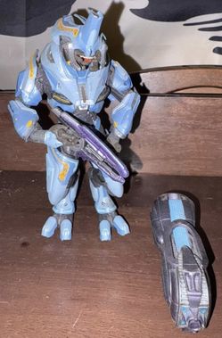 Halo Reach McFarlane Toys Elite General Blue Figure from Invasion Set Data Core