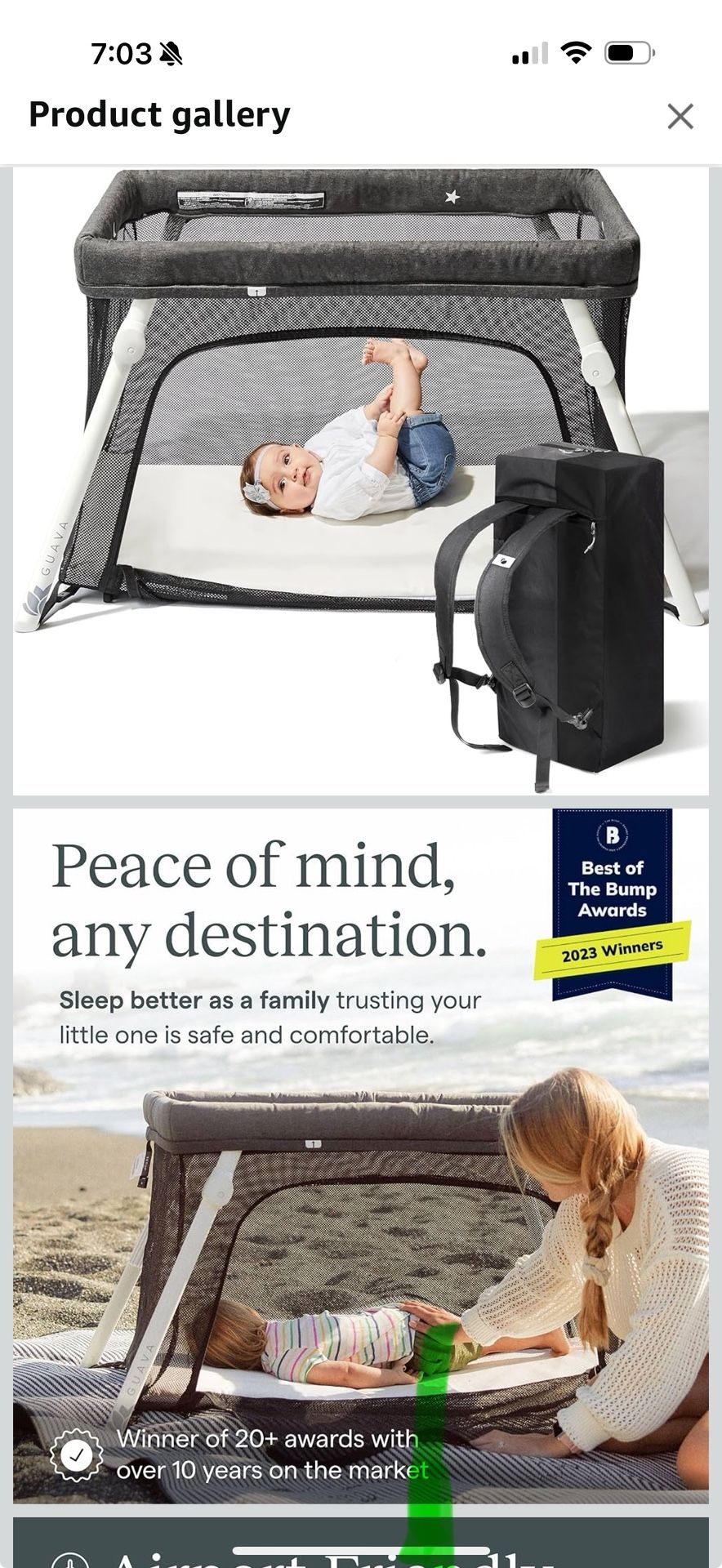 Guava Lotus Travel Crib