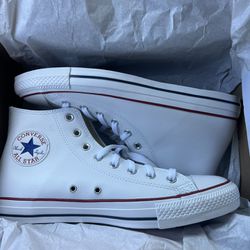 New Leather White Converse 