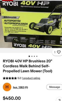 Lawn mover 40v self propelled