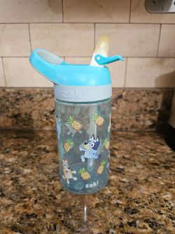 Bluey & green water bottle