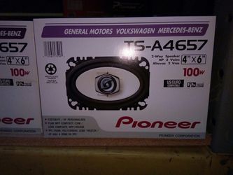 Pioneer car audio speaker 4x6 pair