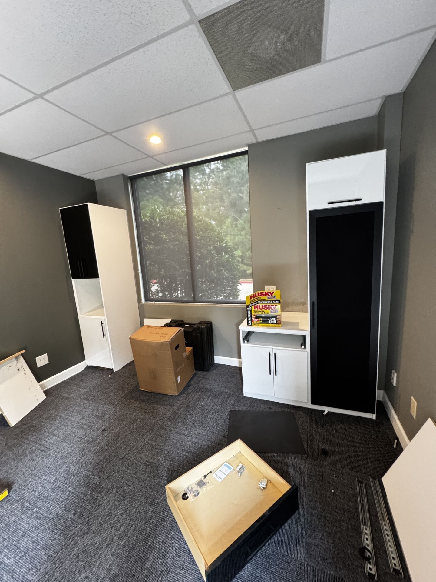 California closet office shelving system