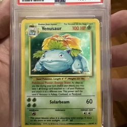 Venusaur Base Set Holo PSA 4 Pokemon