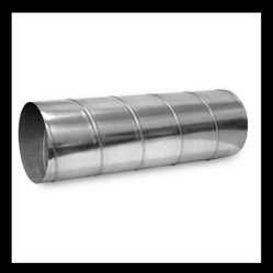 22” X 10’ft Spiral Galvanized-New Open Box 