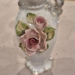 7" lefton china hand painted vase