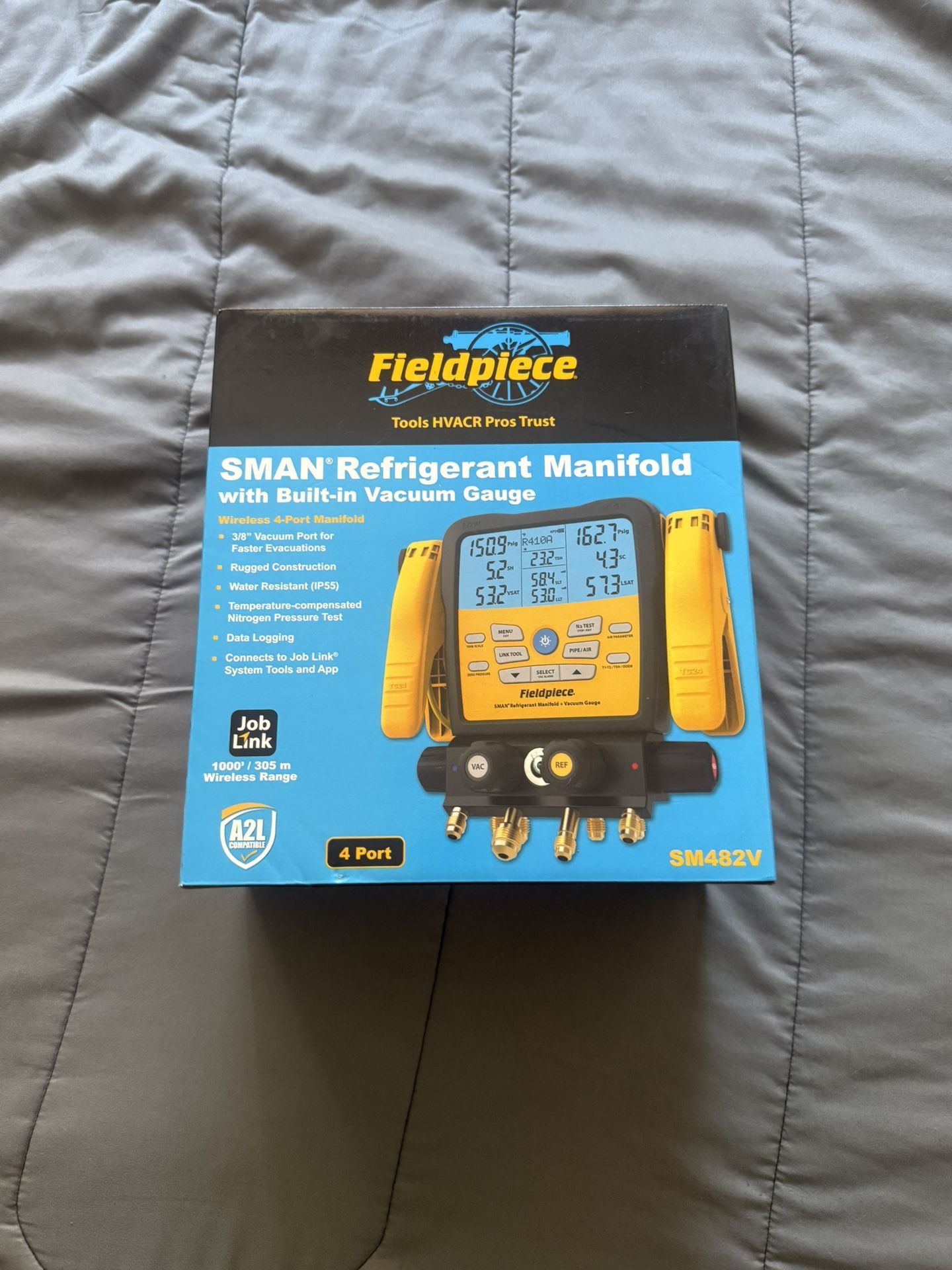 SMAN® Refrigerant Manifold with Built-in Vacuum Gauge BRAND NEW