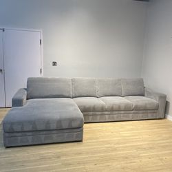 Oversized Sectional Sofa Couch Gray Used