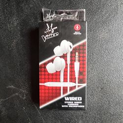 The Voice Wired Stereo Earbuds with Microphone