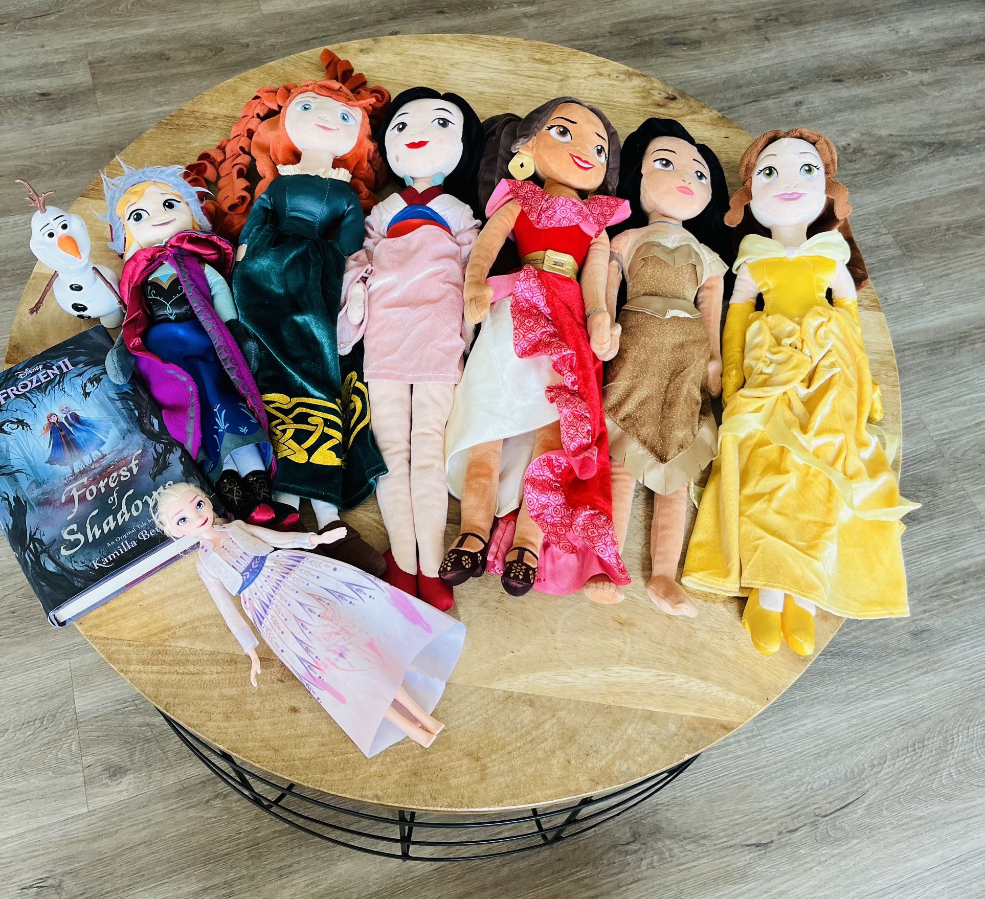 Disney Princess plush dolls,
