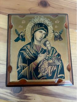 Vintage Our Lady of Perpetual Hope Plaque