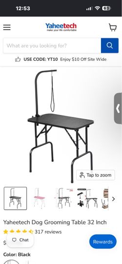 Dog grooming table