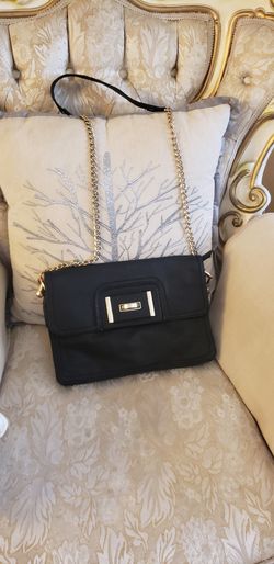 Black crossbody fashion bag