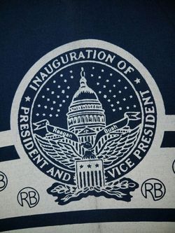 Reagan Bush inauguration umbrella