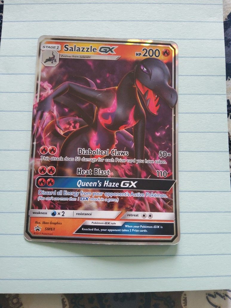 Salazzle GX Pokemon Card