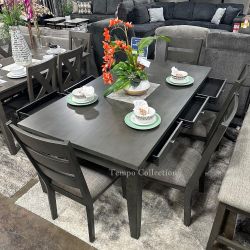 Dining Table Dining Room Set Table and Chairs Bench