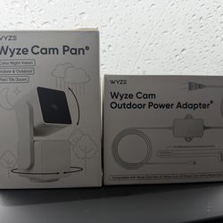 Wyze Cam and power adapter