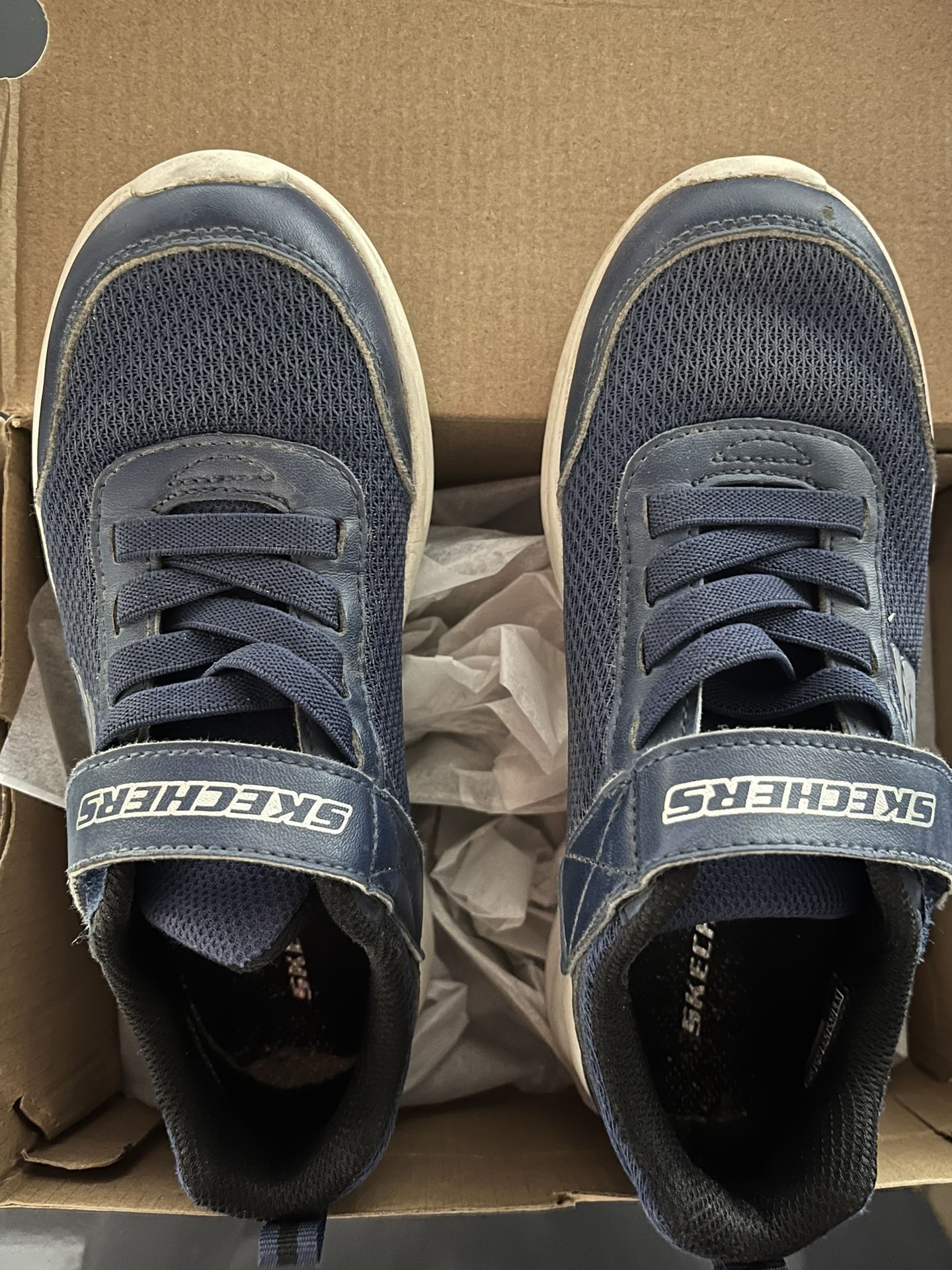 Sketchers Boys Shoes Navy Blue