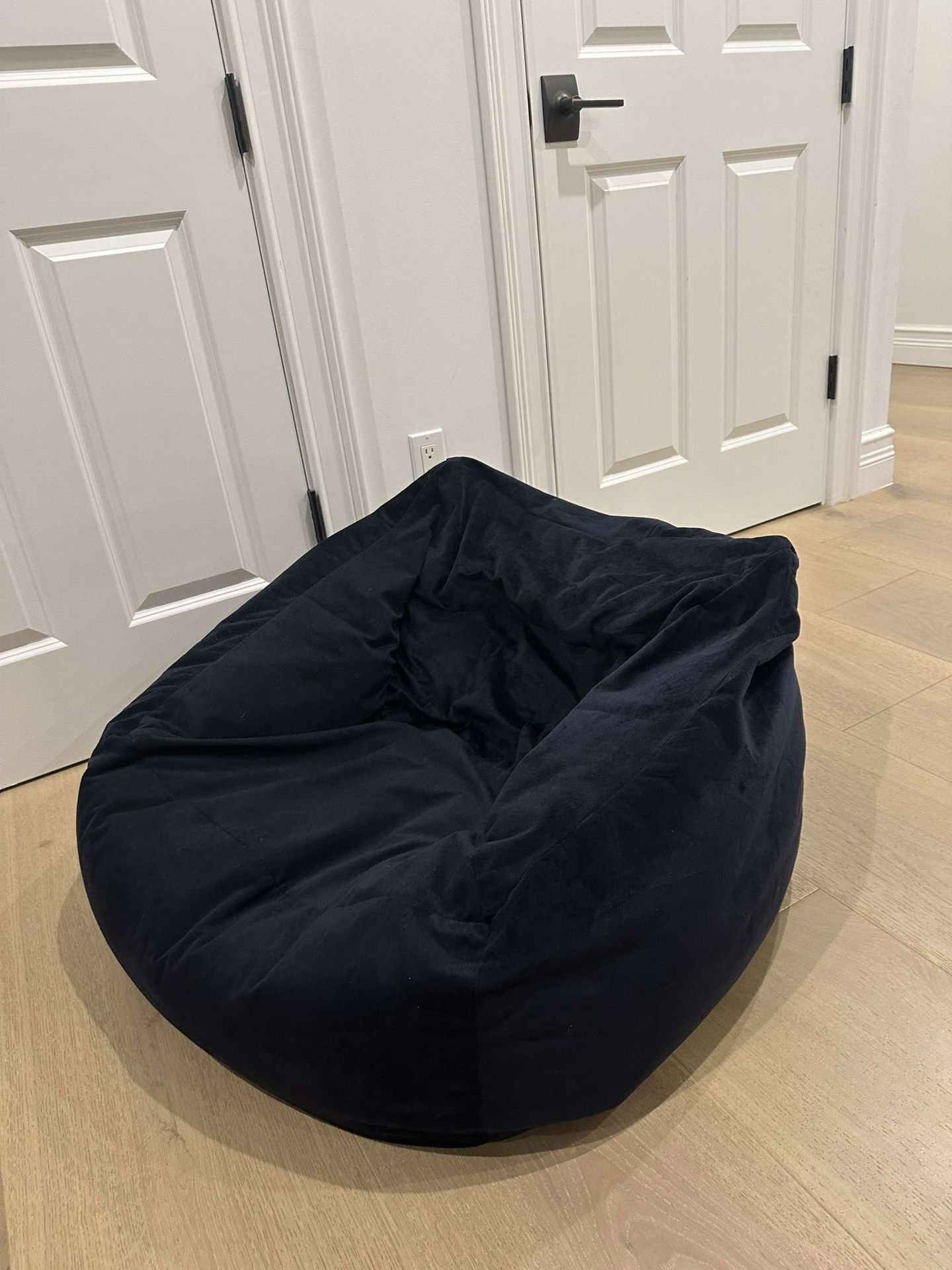 Navy Blue Bean-Bag Chair