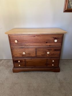 Solid Wood Dresser with Multiple Drawers