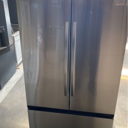 Samsung 32 cu. ft. Mega Capacity 3-Door French Door Refrigerator with Dual Auto Ice Maker in Stainless Steel