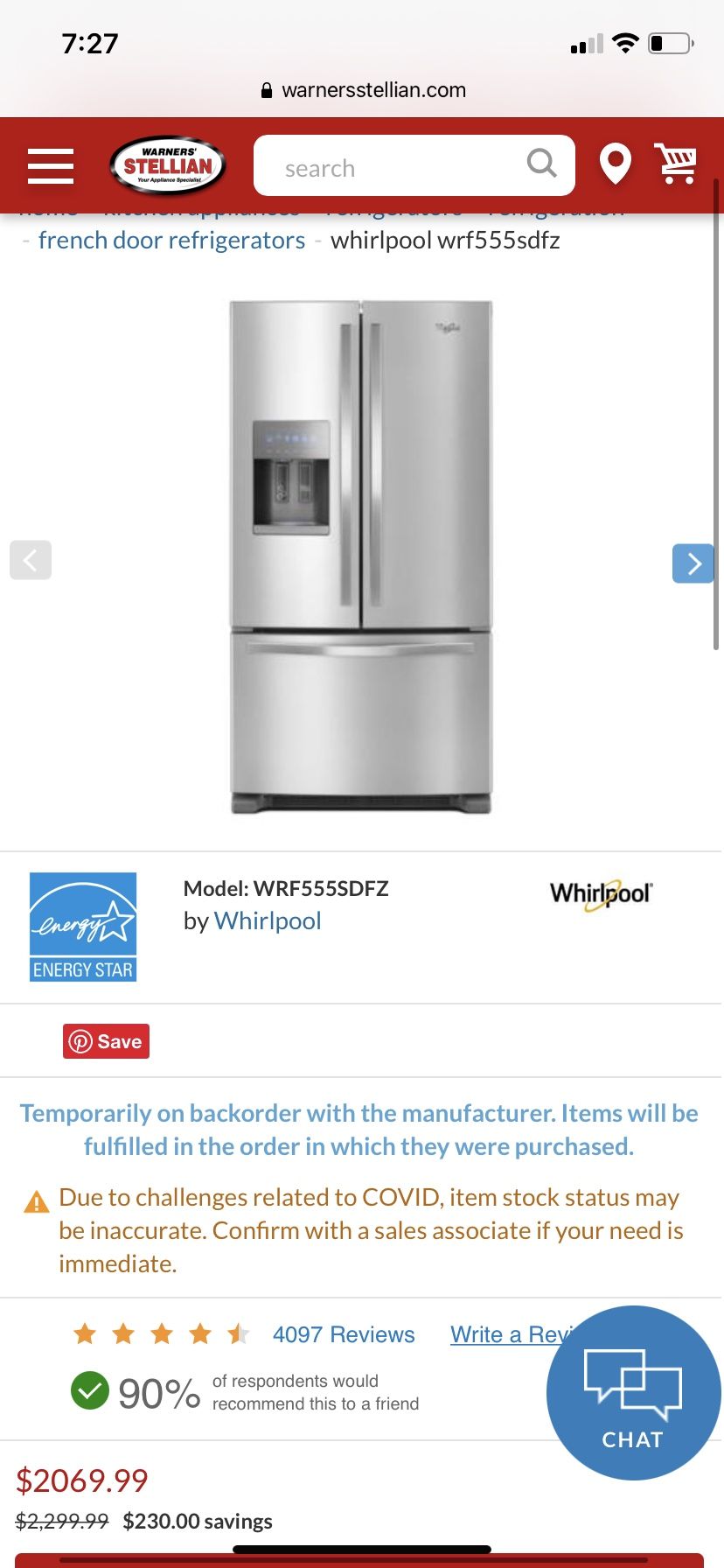 Whirlpool Stainless Steel