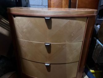 Set of Two Wooden Nightstands