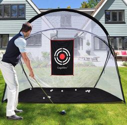 Golfing Swing Training Impact Cages with Frame and Net